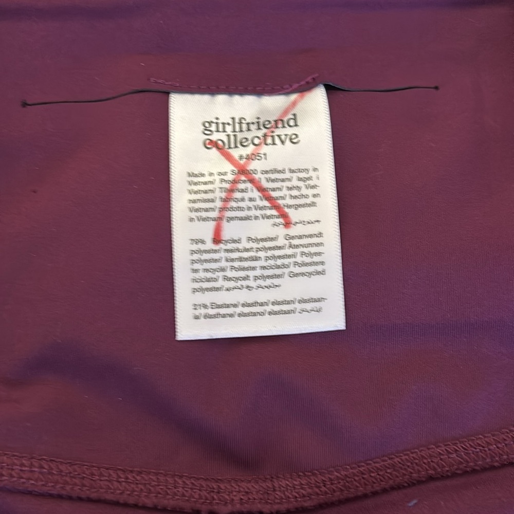 Girlfriend Collective Purple Leggings - Picture 2 of 4